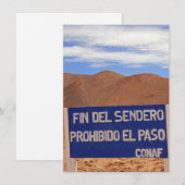 Atacama geoglyphs, Chili-kaart (Voorkant / Achterkant)