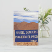 Atacama geoglyphs, Chili-kaart (Staand voorkant)