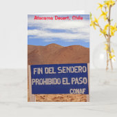 Atacama geoglyphs, Chili Kaart (Gele Bloem)