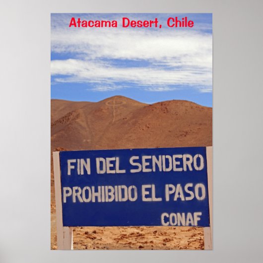 Atacama geoglyphs, Chili Poster (Voorkant)