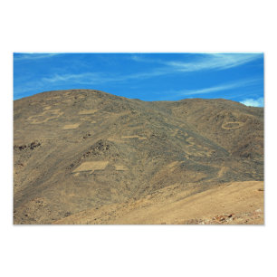 Atacama geoglyphs foto afdruk