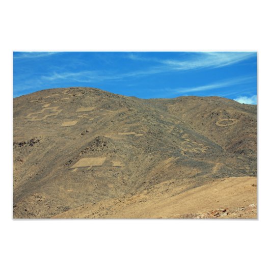 Atacama geoglyphs foto afdruk (Voorkant)