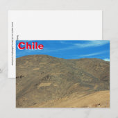 Atacama geoglyphs-kaart (Voorkant / Achterkant)