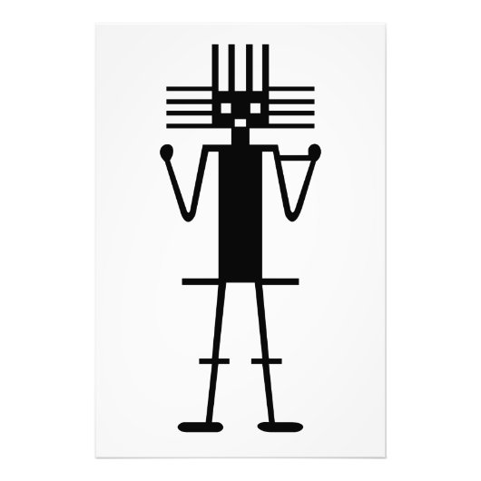 atacama reus geogliph symbool antieke nazca peru foto afdruk (Voorkant)