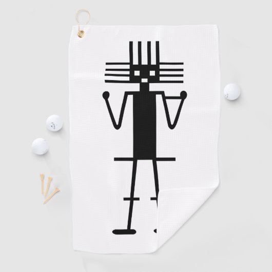 atacama reus geogliph symbool antieke nazca peru golfhanddoek (Insitu)