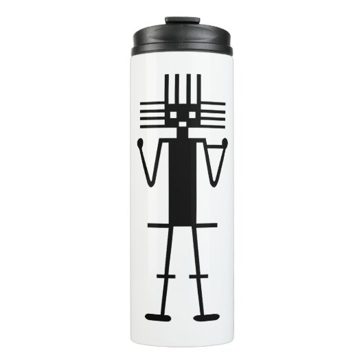 atacama reus geogliph symbool antieke nazca peru thermosbeker (Voorkant)