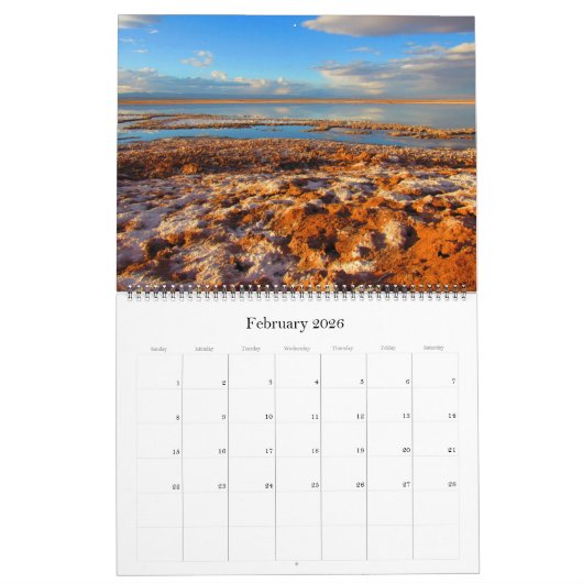 Atacama woestijn 2025 groot kalender (Feb 2026)