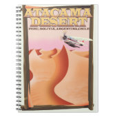 Atacama woestijn avonturen reisposter. notitieboek (Voorkant)