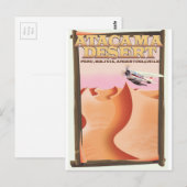 Atacama woestijn avontuur reisposter. briefkaart (Voorkant / Achterkant)