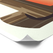 Atacama woestijn avontuur reisposter. poster (Hoek)