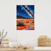 Atacama woestijn, Chili – Melkweg Wonder Poster (Keuken)