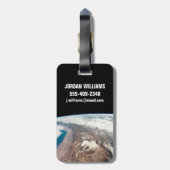 Atacama woestijn en zoutvlakten in de Andes Bagagelabel (Achterkant verticaal)