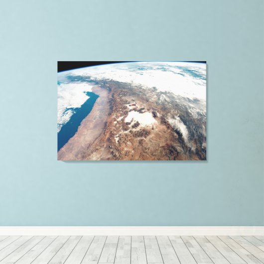 Atacama woestijn en zoutvlakten in de Andes Canvas Afdruk (Insitu (Houten vloer))