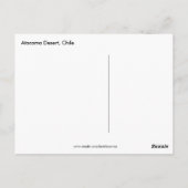 Atacama woestijn, Flamingo Chili Briefkaart (Achterkant)