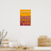 Atacama-woestijn zonsondergang Zuid-Amerika Reizen Poster (Keuken)