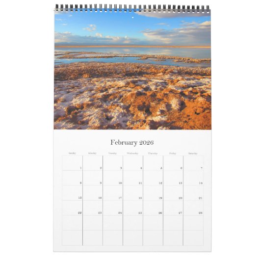 atacama woestijnlandschappen kalender (Feb 2026)