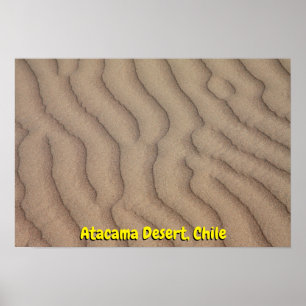 Atacama-woestijnrimpels Poster