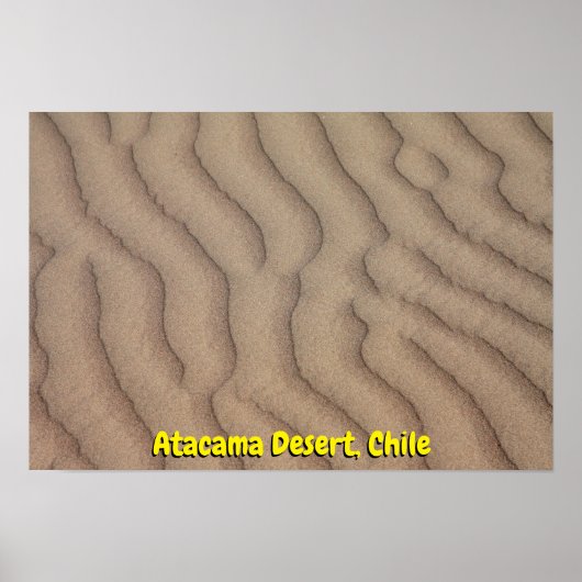 Atacama-woestijnrimpels Poster (Voorkant)