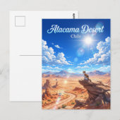 Atacamawoestijn Chili Briefkaart (Voorkant / Achterkant)