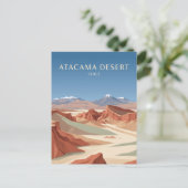 Atacamawoestijn Chili Briefkaart (Staand voorkant)