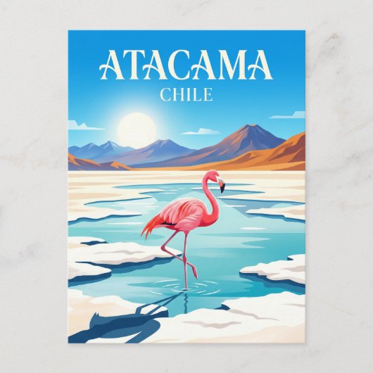 Atacamawoestijn Chili Briefkaart (Voorkant)