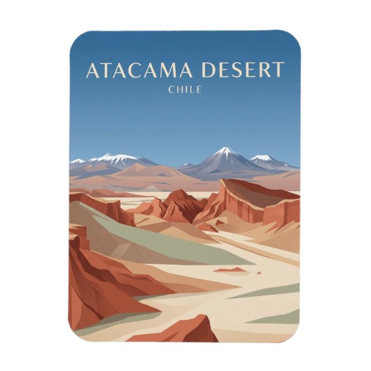 Atacamawoestijn Chili Magneet (Verticaal)