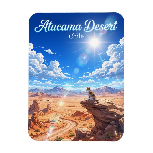 Atacamawoestijn Chili Magneet (Verticaal)