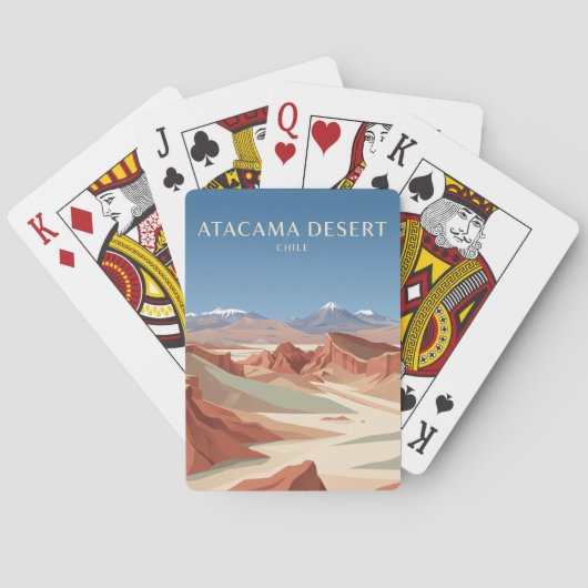 Atacamawoestijn Chili Pokerkaarten (Achterkant)