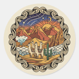 Atacamawoestijn Chili Ronde Sticker