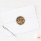 Atacamawoestijn Chili Ronde Sticker (Envelop)