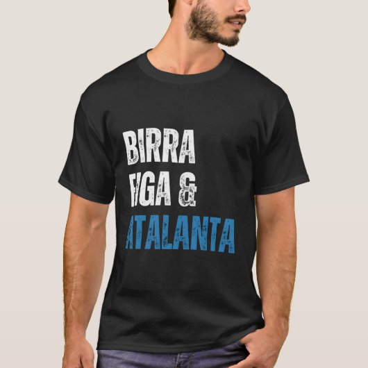 Atalanta Birra Figa Divertente Sono Uomo Sempli T-shirt (Voorkant)