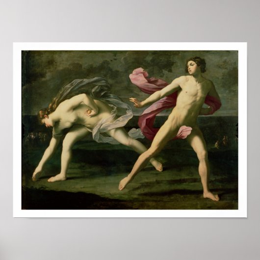 Atalanta en Hippomenes, c.1612 (olie op canvas) Poster (Voorkant)