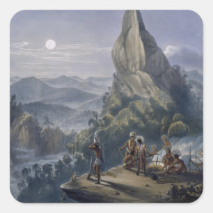 Ataraipu of the Devil's Rock, van 'Uitzichten in d Vierkante Sticker