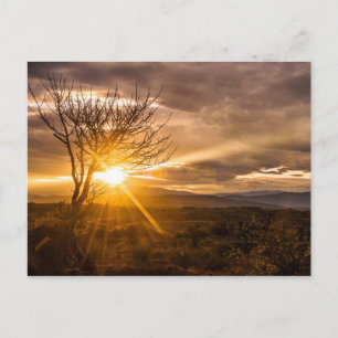 Atardecer en el desierto Tatacoa Briefkaart