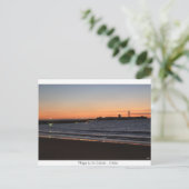 Atardecer en la playa de la Caleta, Cádiz Briefkaart (Staand voorkant)