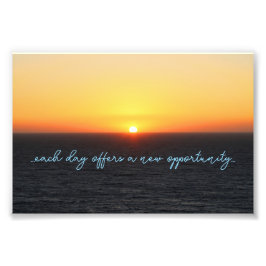 Atardecer Foto Afdruk