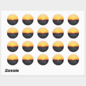 Atardecer Ronde Sticker (Vel)