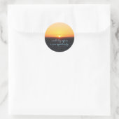 Atardecer Ronde Sticker (Tas)