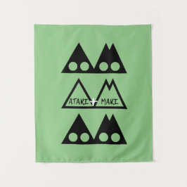 ATARI+MARI Tri-Logo wandtapijt Wandkleed