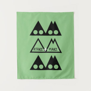 ATARI+MARI Tri-Logo wandtapijt Wandkleed