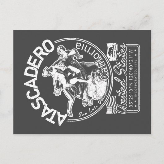 ATASCADERO CALIFORNIA - SUNKEN GARDENS BRIEFKAART (Voorkant)