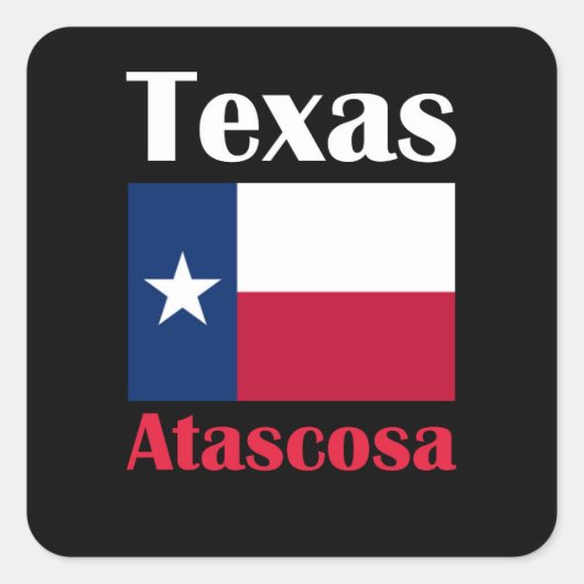 Atascosa TX Vierkante Sticker (Voorkant)