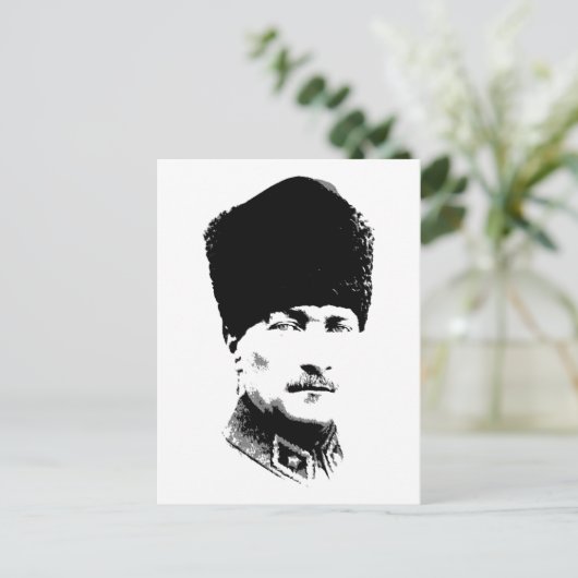 Ataturk Briefkaart (Staand voorkant)