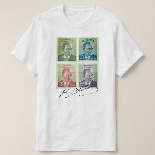 Atatürk Briefmarke T-shirt (Design voorkant)