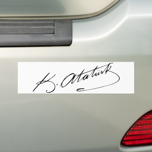 Ataturk Bumpersticker (Op auto)