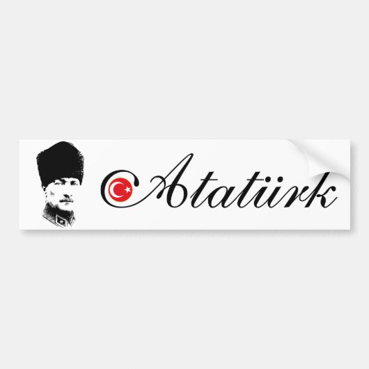 Ataturk Bumpersticker (Voorkant)