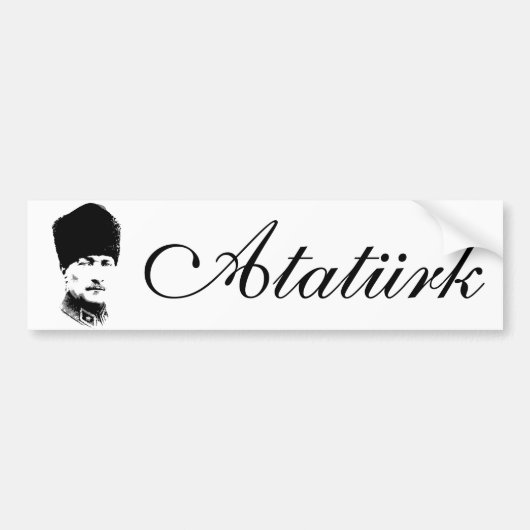 Ataturk Bumpersticker (Voorkant)