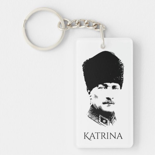 Ataturk Gepersonaliseerd Sleutelhanger (Voorkant)