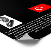 Ataturk over Turkije en de informatiemaatschappij Poster (Hoek)