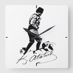Ataturk Vierkante Klok